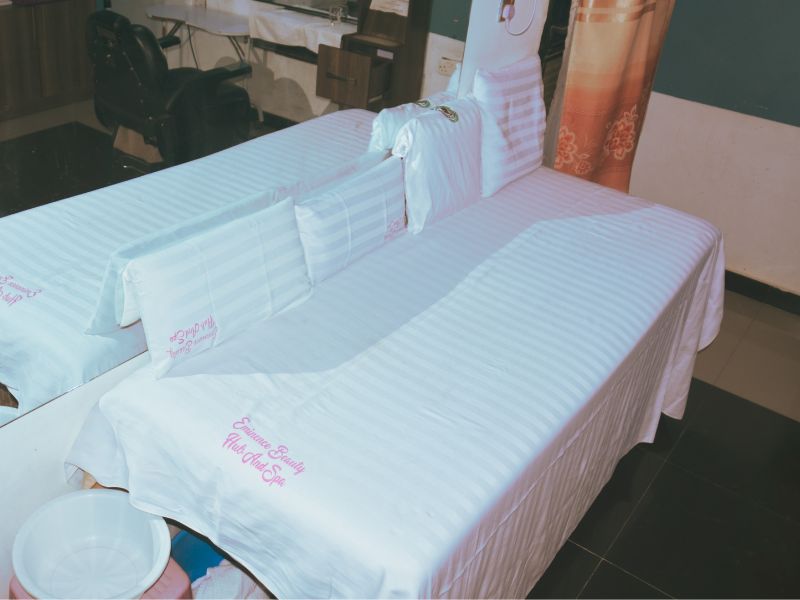 Massage therapy treatment room
