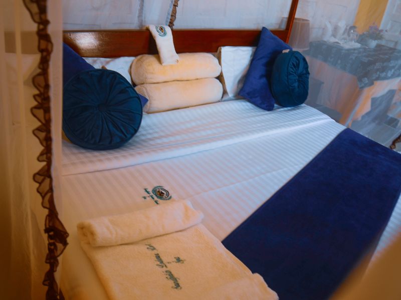 Deluxe bedroom at Sandfields Lodwar Camp